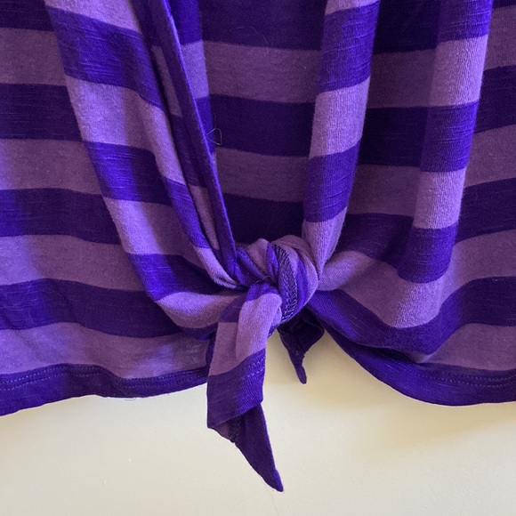 EUC Striped long sleeve lightweight open front cardigan in size M - Picture 3 of 5